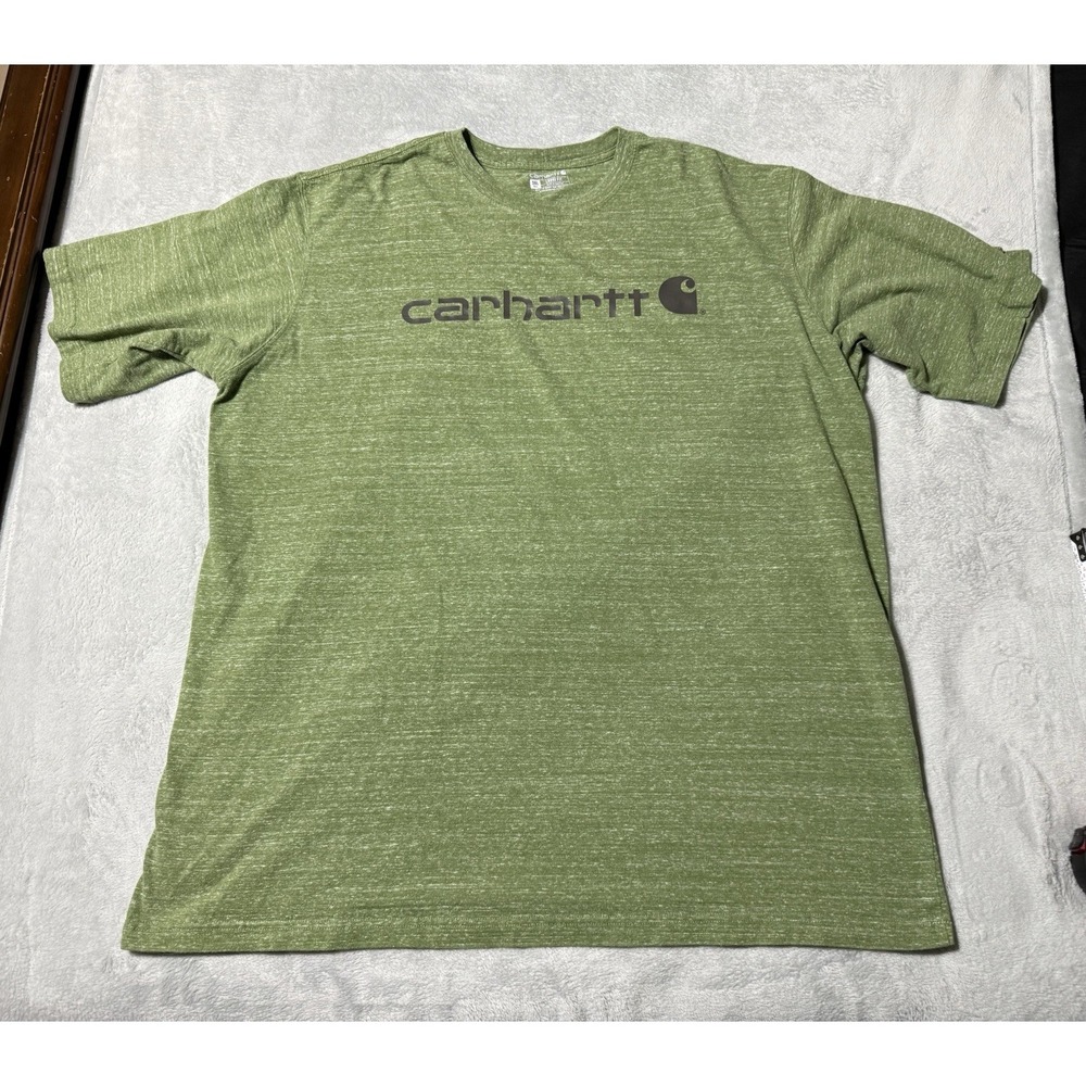 Carhartt Shirt Mens 3XL Green Loose Fit Pocket Tee Workwear